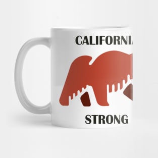 California strong, State flag to California lover Mug